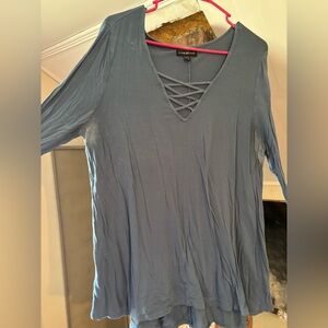 Teal Blue long sleeve shirt